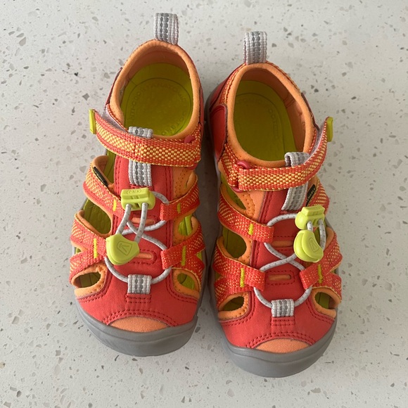 Keen Orange & Red Seacamp lI CNX Hybrid Water Sandals Unisex Toddlers Size 11 - Picture 6 of 15